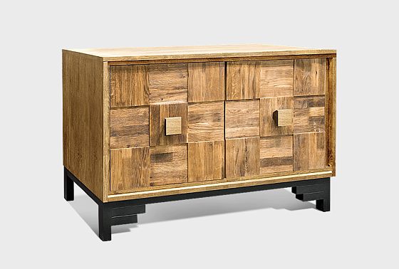 Тумба "Cube Design" 2 массив и шпон дуба 3