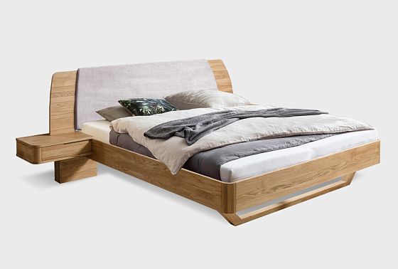 Кровать "Монблан" (с прикроватными тумбами) массив дуба 4