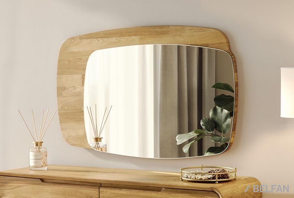 Зеркало настенное "Монблан" массив дуба 1