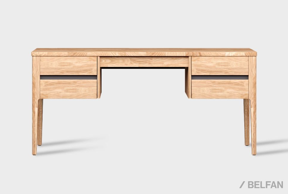 Стол письменный "Wallstreet" (2 тумбы) массив дуба, МДФ 2