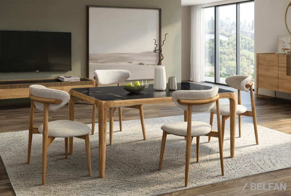 Стол обеденный "Bergamo" массив дуба 6