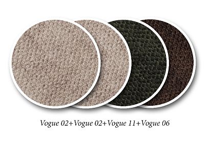 "Леформ" диван 3-х модульный; нераскл.; 25L15R; венге; Vogue 02+Vogue 02+Vogue 11+Vogue 06 (гр. 1/МТХ)