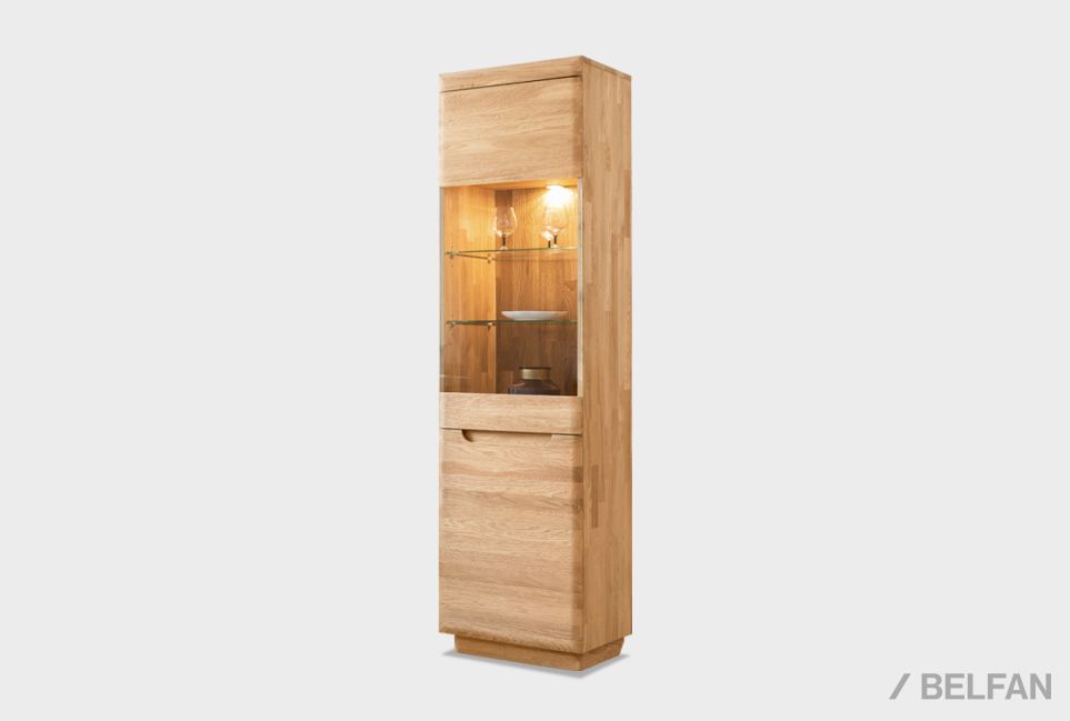 Витрина 1-но дверная "Bremen" (левая) массив дуба 1