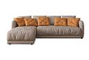 "Kassel" диван с оттоманкой XL; раскл.; 6ML3MR; Выкатной Roll-out (1750левый; Atmosphera 200+Atmosphera 240 (гр.Т6/МТХ)