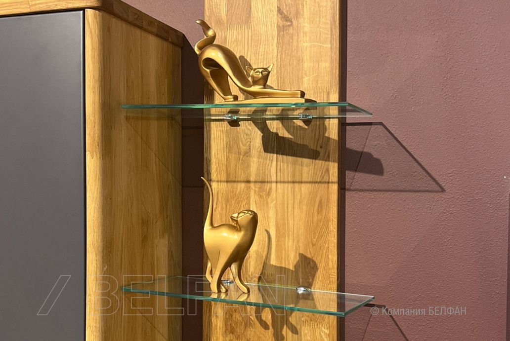 Гостиная «Wallstreet» #4 к-бейц-масло, ф-бейц-масло, вст-антрацит 5