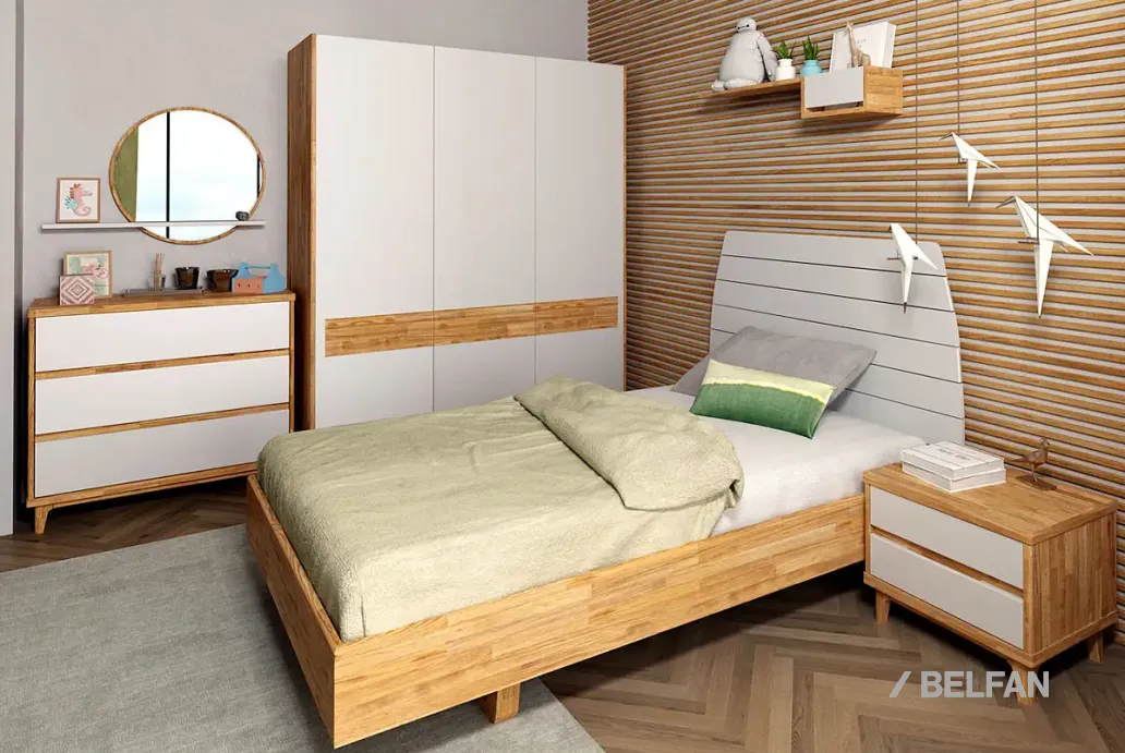 Детская «Уоллстрит» #1 бейц-масло + белый 4