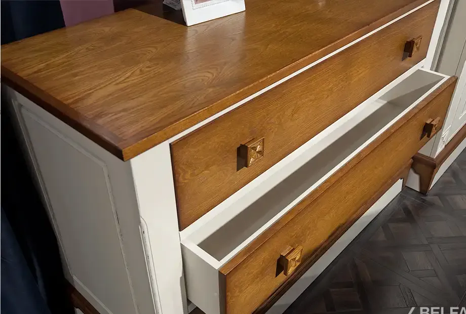 Спальня «Brianson» #5 жемчуг + дуб 1