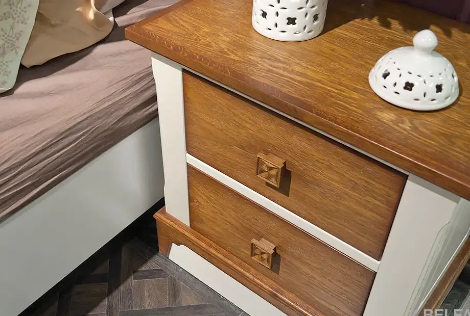 Спальня «Brianson» #5 жемчуг + дуб 3