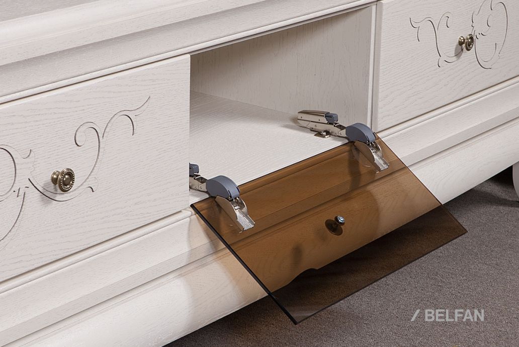 Гостиная «Соната» #17 белая эмаль с тёмной патиной 3