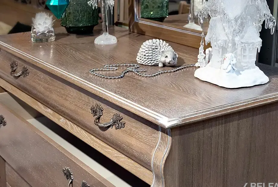 Спальня «Тэфи» #1 амбэр с белой патиной 1