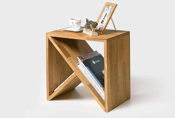 Стол прикроватный "Арт" Д массив дуба 5