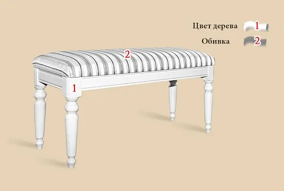 Банкетка "Лика" (большая) массив и шпон дуба 4