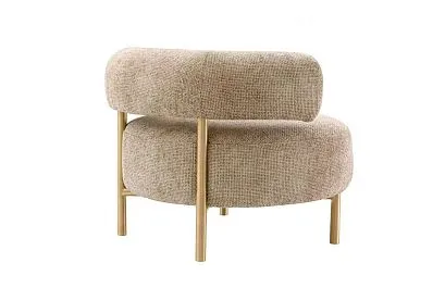 "Одри" кресло; нераскл.; 12; золото; Symphony 03 Beige (гр. 2/МТХ)