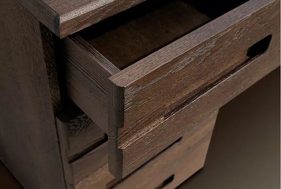 Стол письменный "Хедмарк" 160 (2 тумбы) массив и шпон дуба 4