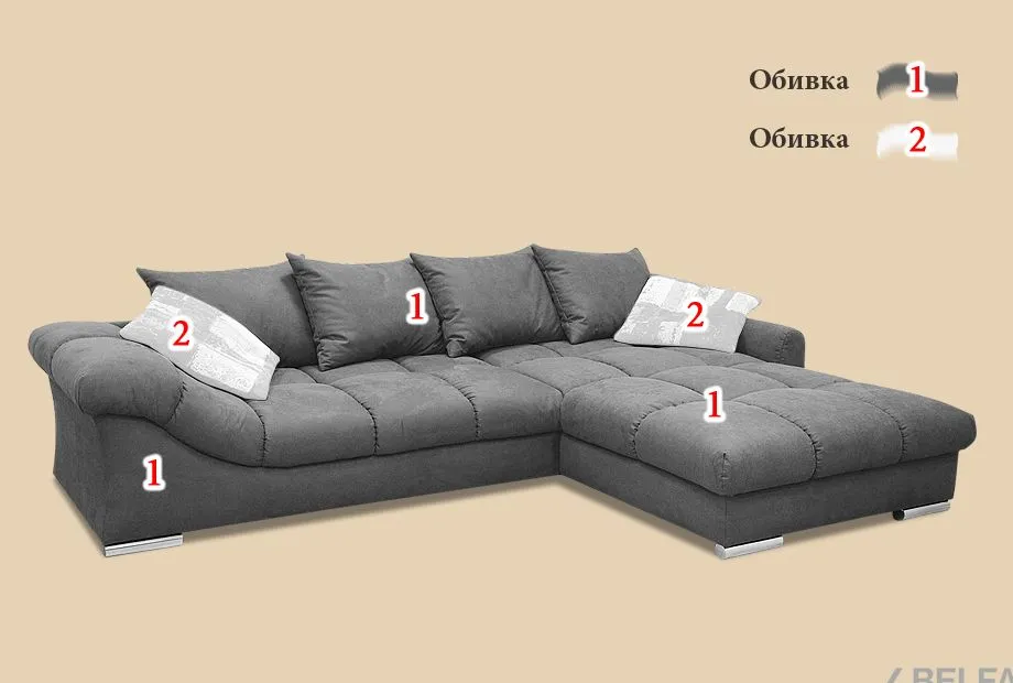"Лаунж" диван 3-х местный 2