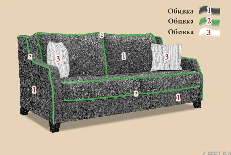 "Брайтон" диван 2-х местный 2