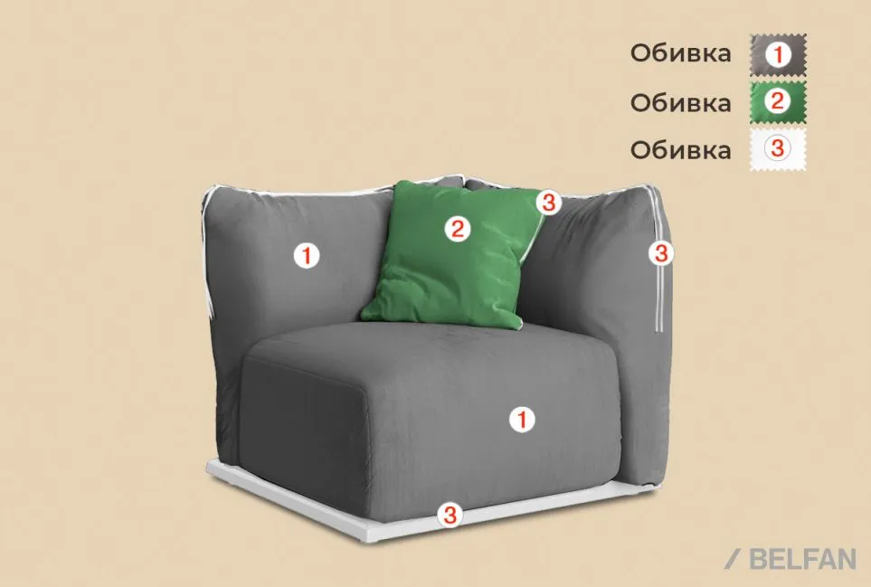 "Ферре" секция угловая 2