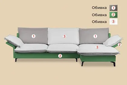 "Гранд" диван 3-х местный