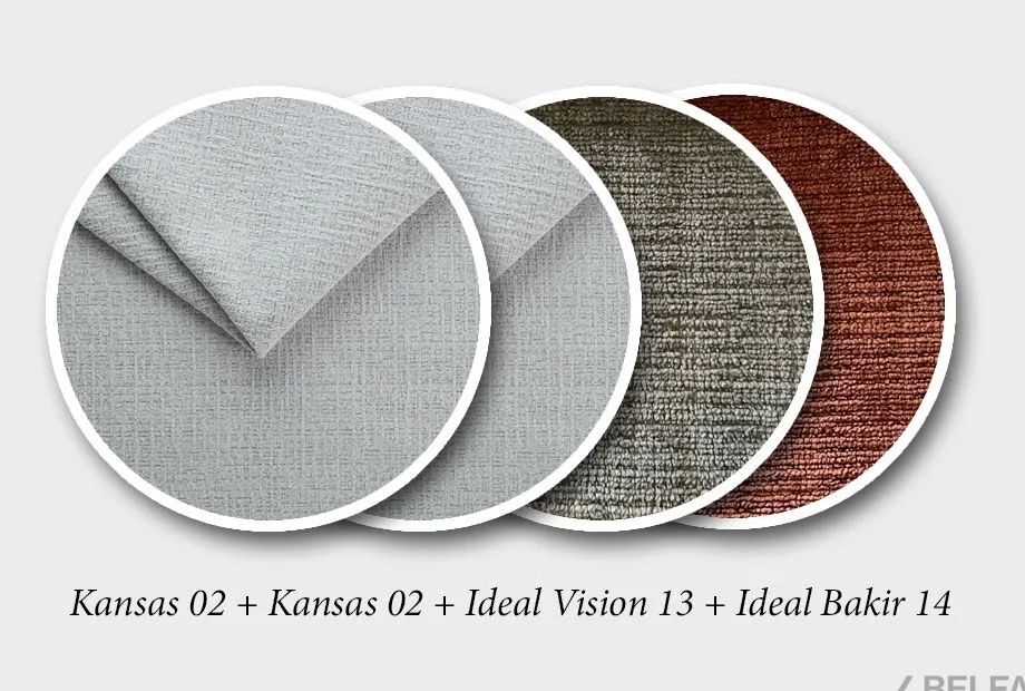 "Леформ" диван 3-х местный с пуфом 2