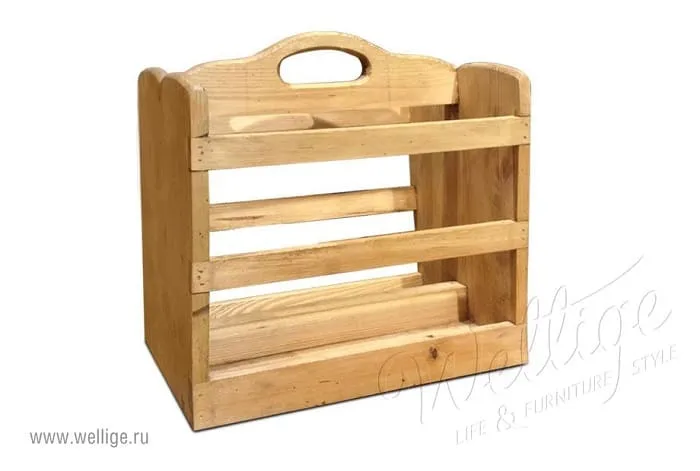 Газетницы из массива дерева_преимущества