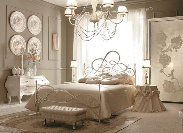 Освещение спальни в итальянском стиле