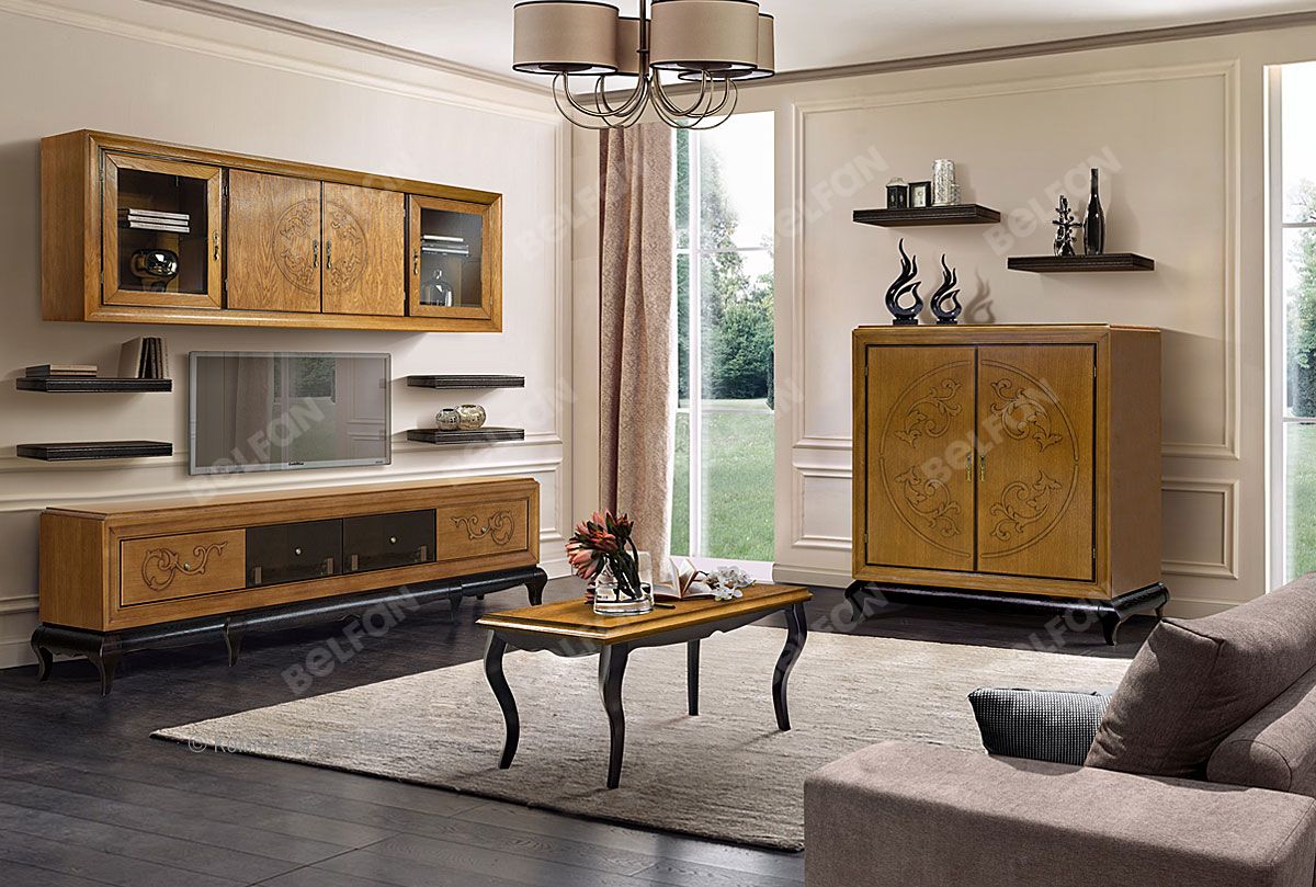 Мебель для гостиной из массива дуба
