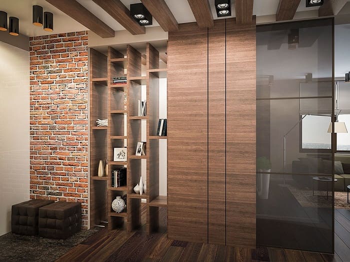 Прихожая в стиле лофт