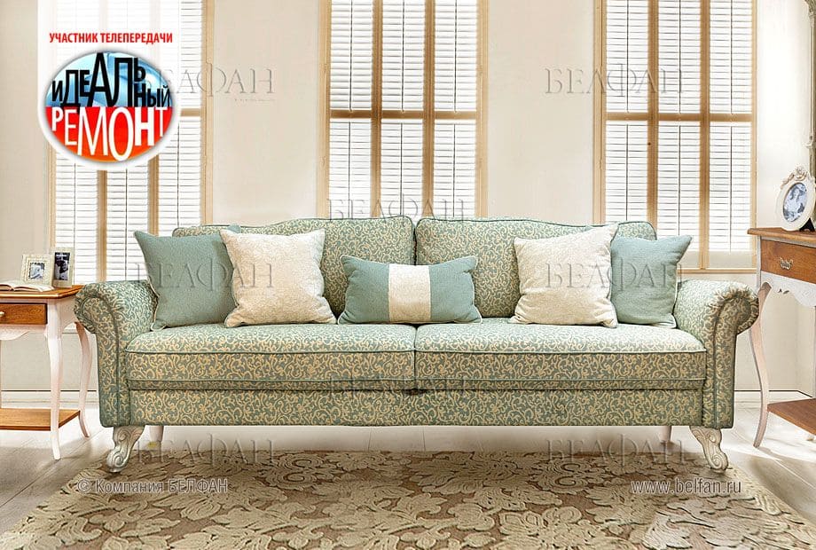 Диван в бирюзовых тонах - особенности Диван в бирюзовых тонах