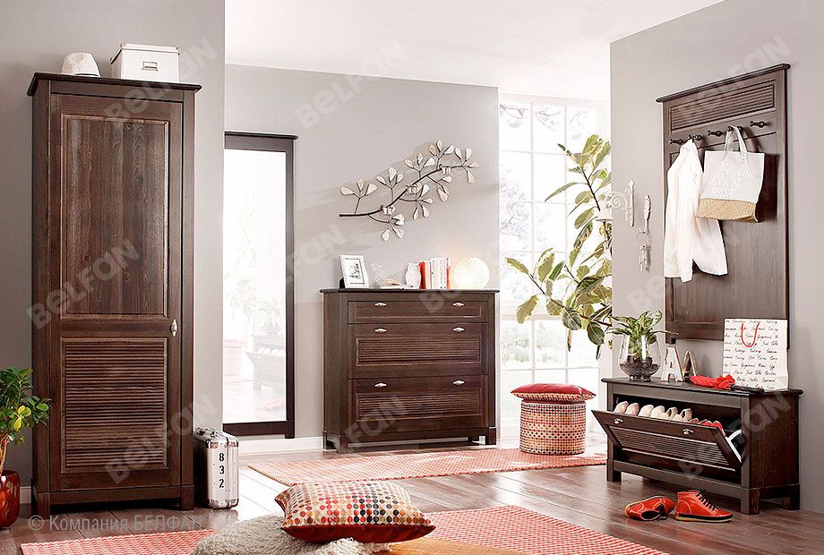 цвет мебели для прихожей - темный цвет мебели для прихожей