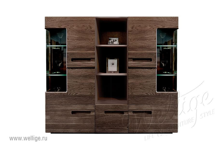 Дизайн и цвет буфета-витрины для гостиной Дизайн и цвет буфета-витрины для гостиной