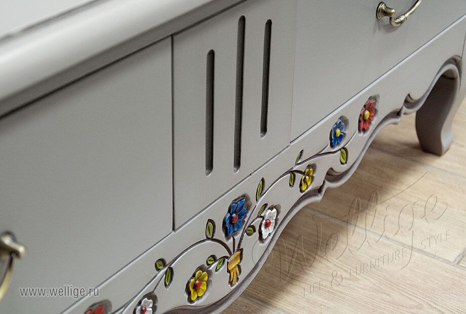 Художественная роспись журнального столика в стиле прованс Художественная роспись журнального столика в стиле прованс