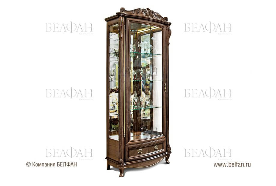Назначение и особенности шкафа-витрины в классическом стиле Назначение и особенности шкафа-витрины в классическом стиле
