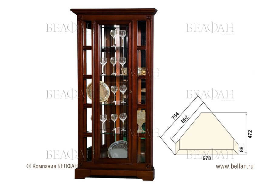 Угловые витрины для гостиной в классическом стиле Угловые витрины для гостиной в классическом стиле