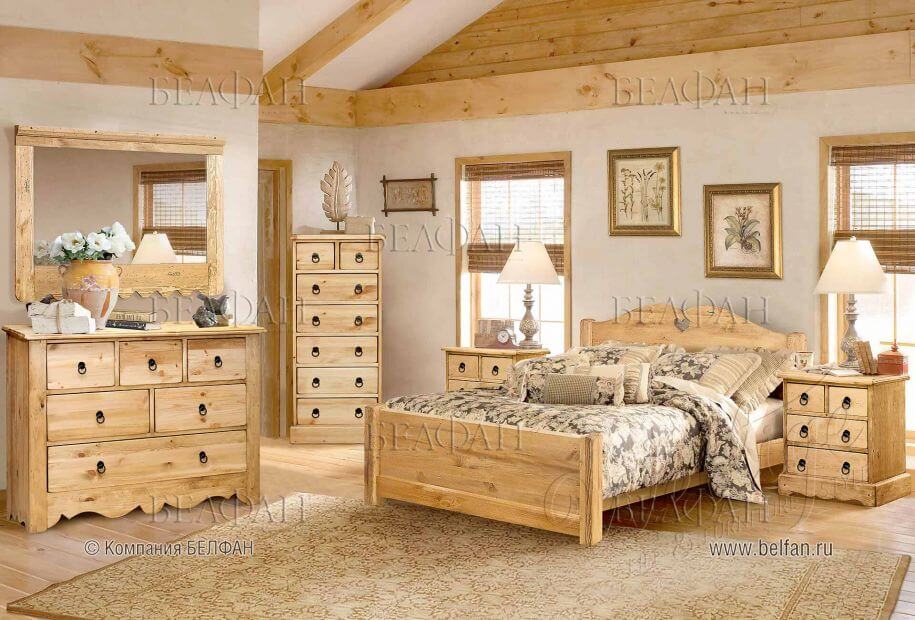 Светлая мебель теплых пастельных тонов