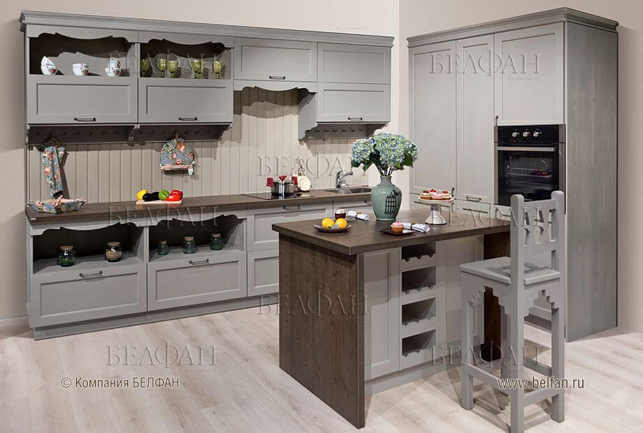 Серо-коричневый цвет в интерьере кухни Серо-коричневый цвет в интерьере кухни