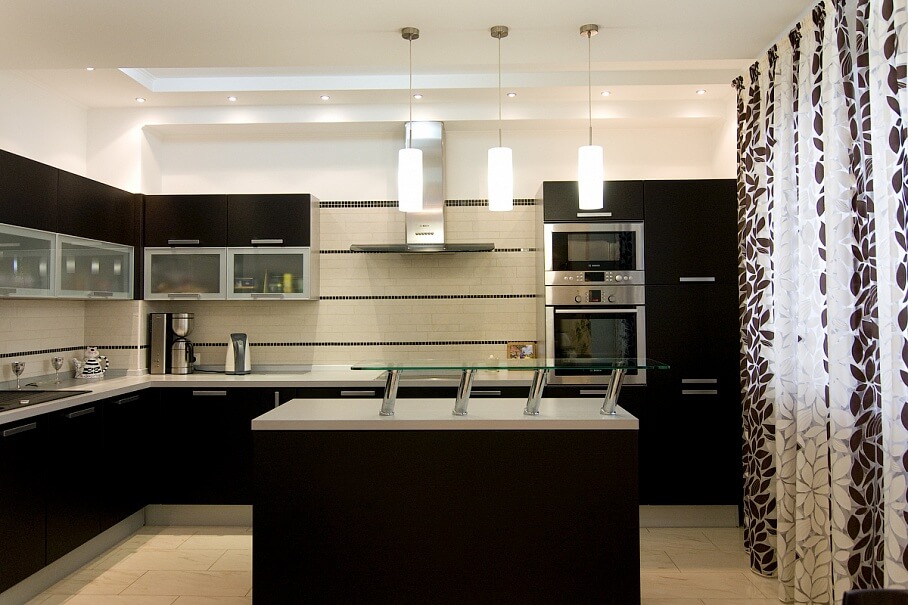 Темно-коричневый цвет в интерьере кухни Темно-коричневый цвет в интерьере кухни