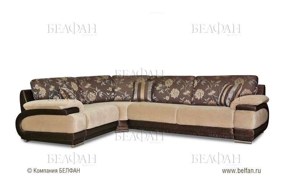 Угловая модель бежевых диванов Угловая модель бежевых диванов