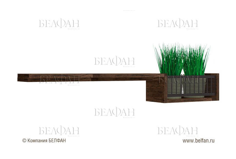 Настенная (подвесная) подставка под цветы Настенная (подвесная) подставка под цветы