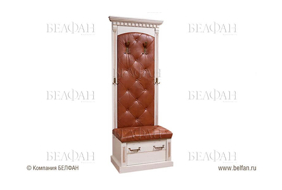 Узкая объемная тумба с вешалкой  Узкая объемная тумба с вешалкой