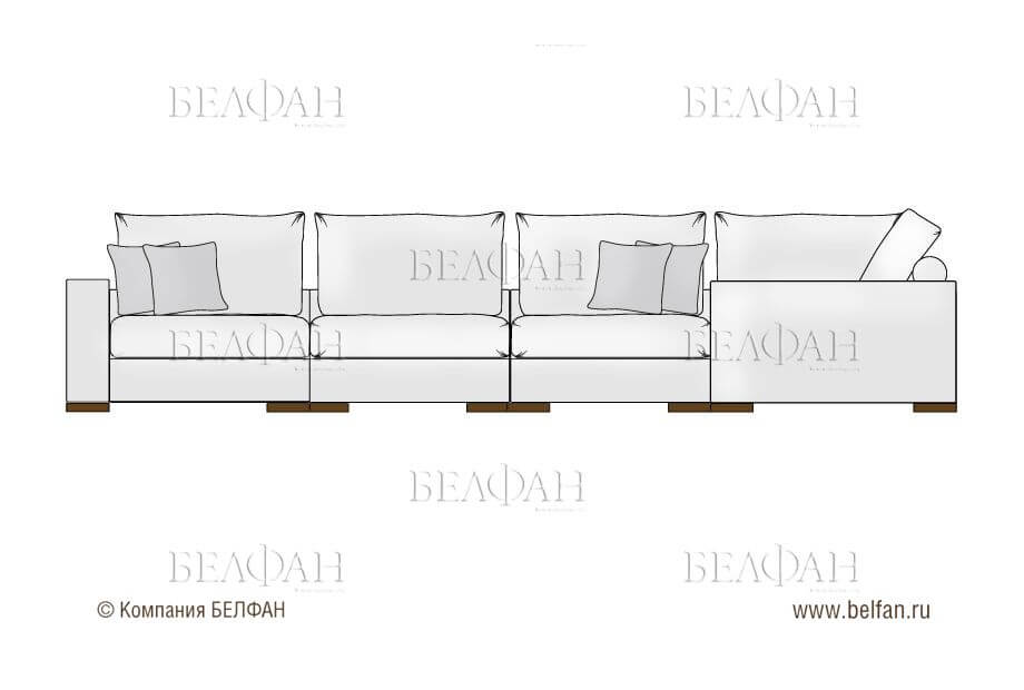 Диваны из массива дерева твердых сортов 