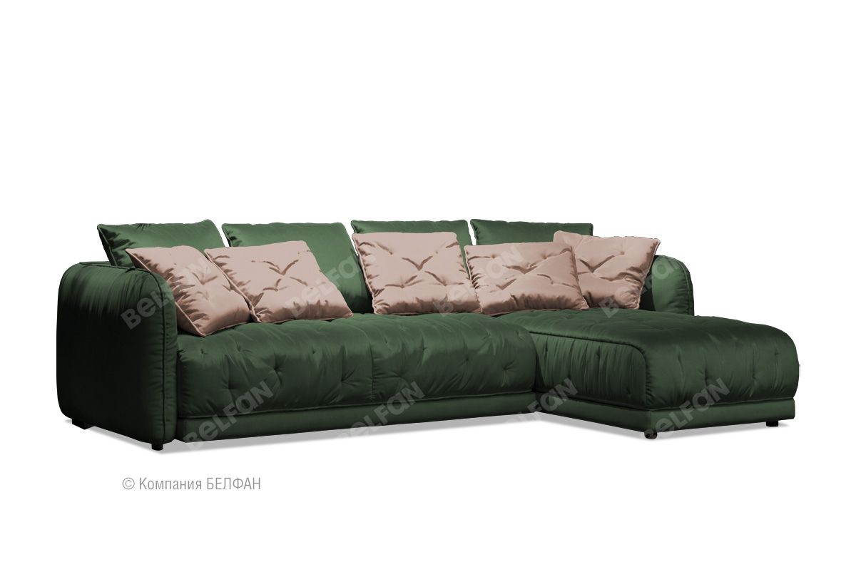 Диван зеленого цвета