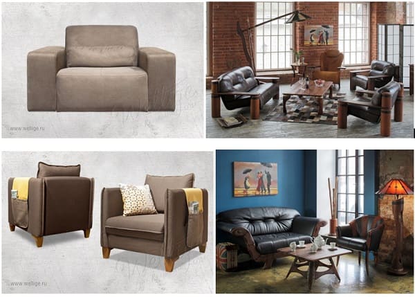 Кресла в стиле лофт