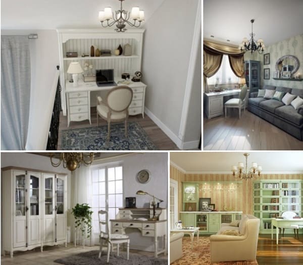 Кабинеты в стиле прованс