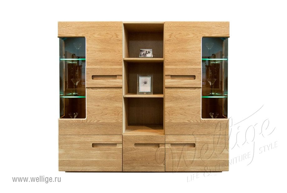 Шкаф-витрина в стиле лофт - из массива дерева Шкаф-витрина в стиле лофт