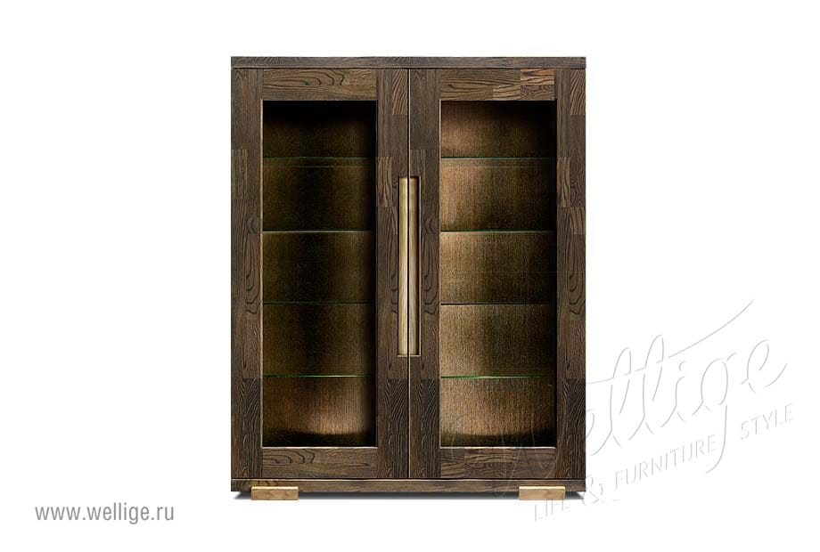 Шкаф-витрина в стиле лофт - эстетичность Шкаф-витрина в стиле лофт