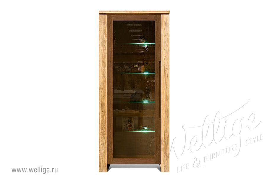 Шкаф с витриной односекционный «Bergen design» Шкаф с витриной односекционный «Bergen design»