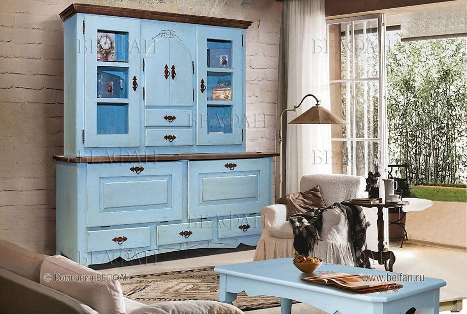 Гостиная в стиле прованс