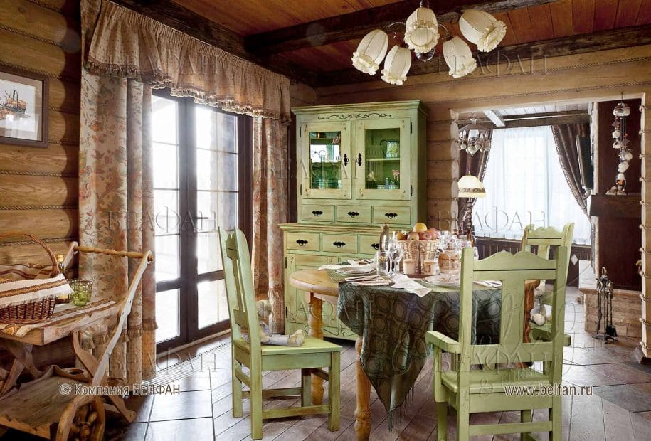 Гостиная в стиле прованс