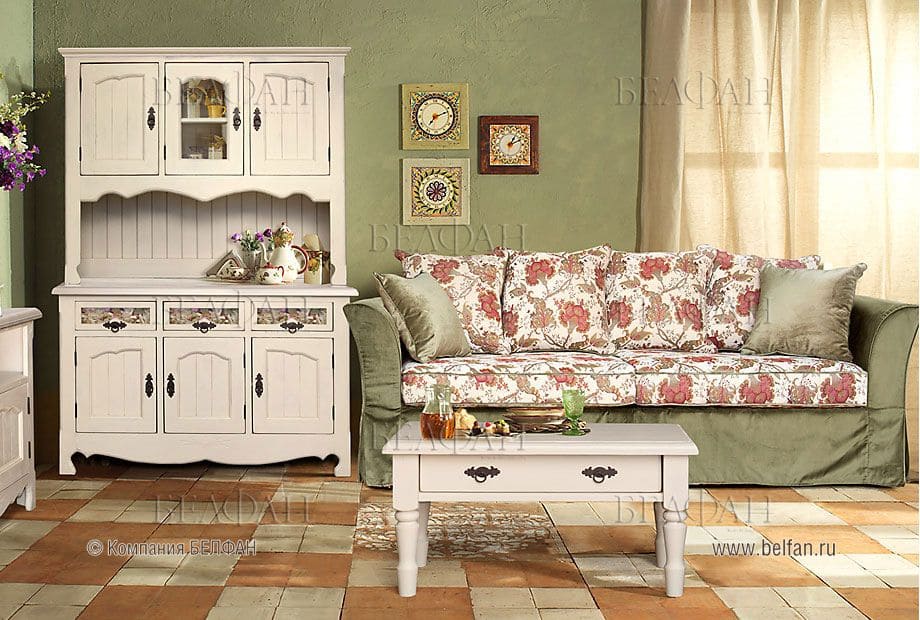 Гостиная в стиле прованс