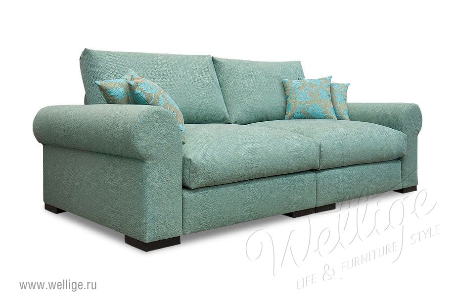 диваны в бирюзовых тонах